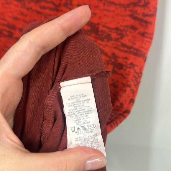 Prana Women's Tyda Burnout Red Sleeveless Cowl Neck Dress Size M - Picture 5 of 7